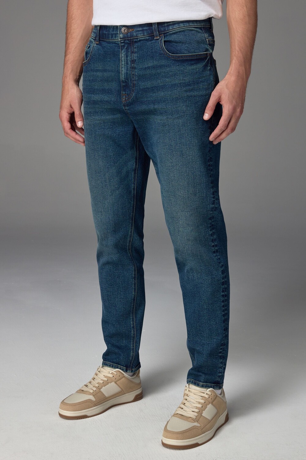 Винтажные эластичные аутентичные джинсы Next, синий 
Винтажные эластичные аутентичные джинсы Next, синий