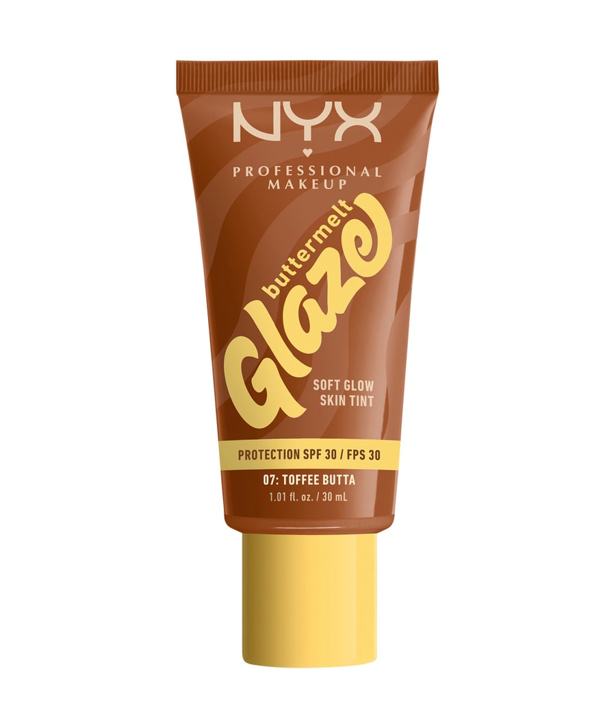Жидкая основа NYX Professional Makeup Buttermelt Glaze Soft Glow Skin Tint SPF 30, Nr. 7 - Toffee Butta, 30 ml
Жидкая основа NYX Professional Makeup Buttermelt Glaze Soft Glow Skin Tint SPF 30, Nr. 7 - Toffee Butta, 30 ml