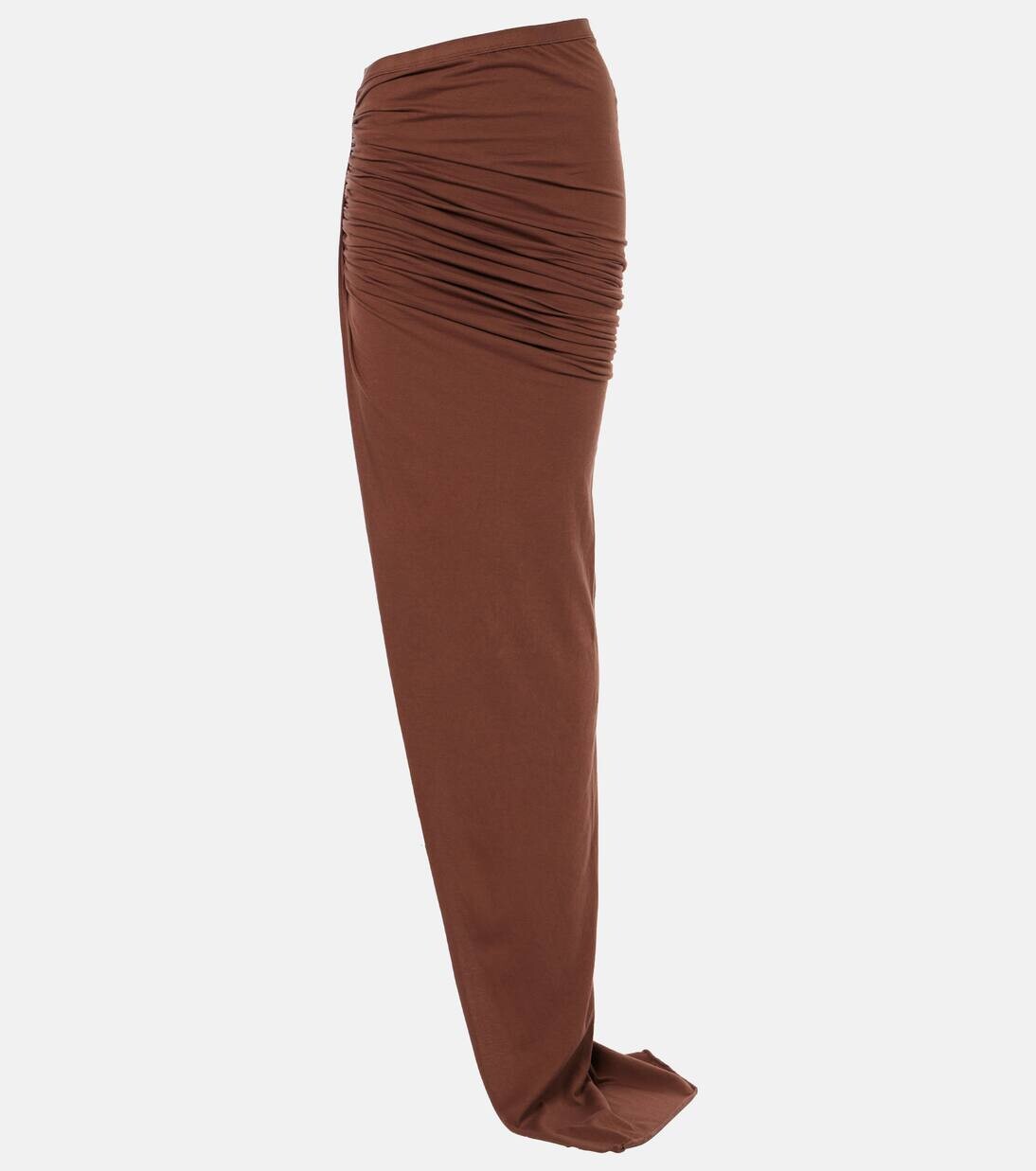 Юбка макси из хлопкового джерси DRKSHDW Edfu Rick Owens, цвет terra
Юбка макси из хлопкового джерси DRKSHDW Edfu Rick Owens, цвет terra