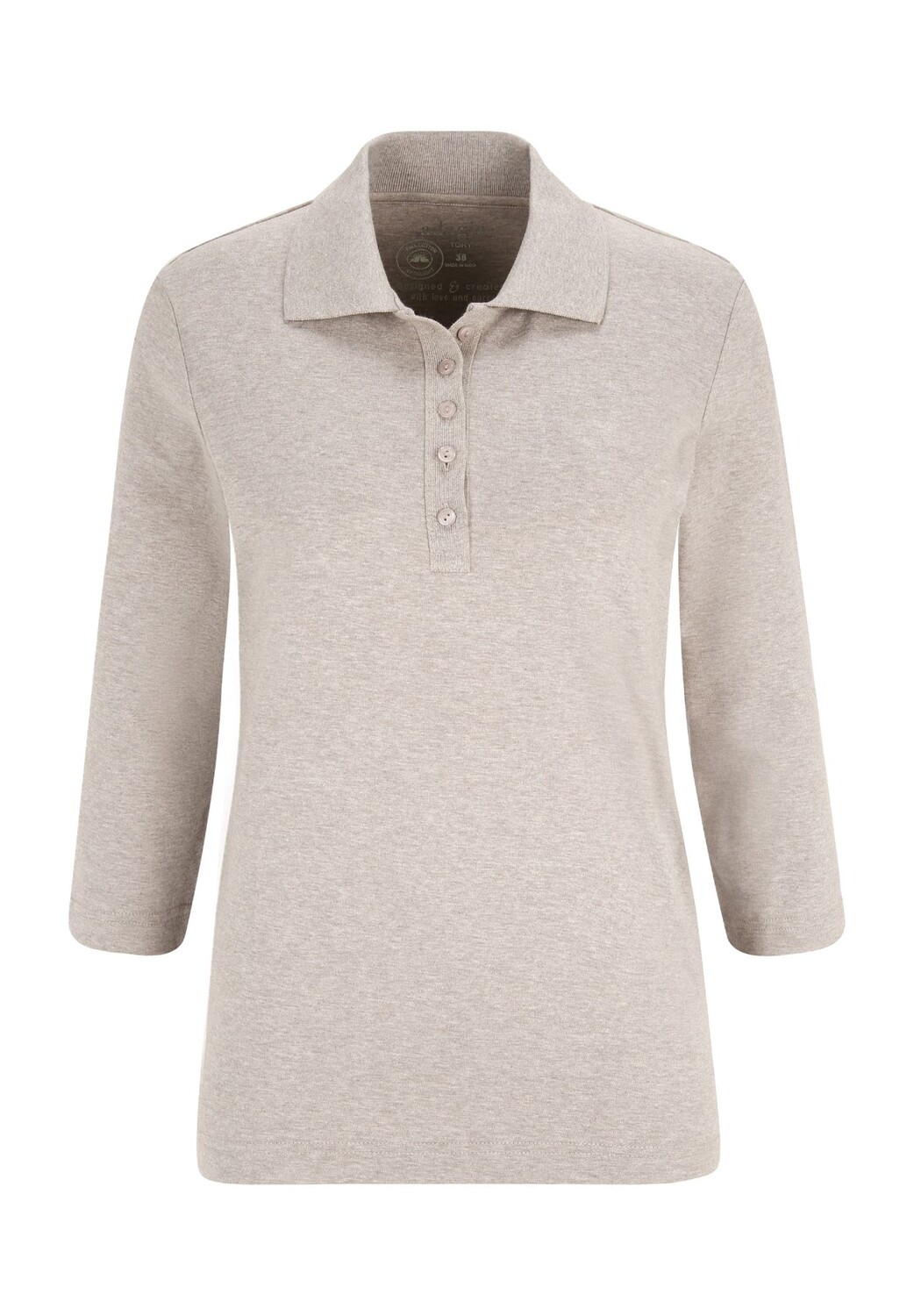 Рубашка-поло Тори, рукав 3/4, женская Adagio, тауп
Рубашка-поло Тори, рукав 3/4, женская Adagio, тауп