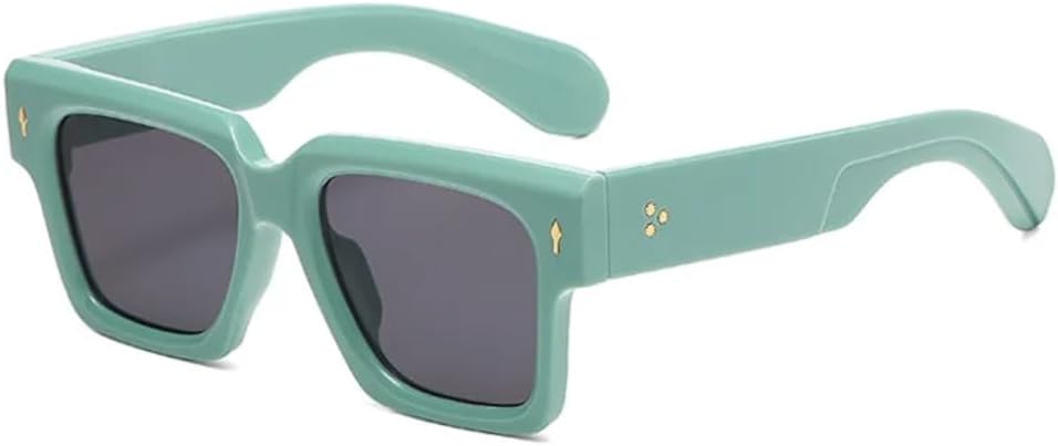 Солнцезащитные очки с защитой UV400 | Линзы с металлическими заклепками, конфетного цвета | Для женщин и мужчин, для занятий спортом на открытом воздухе и путешествий DSVIGF, Green Gray
Солнцезащитные очки с защитой UV400 | Линзы с металлическими заклепками, конфетного цвета | Для женщин и мужчин, для занятий спортом на открытом воздухе и путешествий DSVIGF, Green Gray