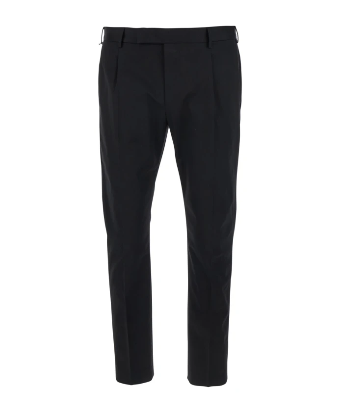 Черные хлопчатобумажные брюки с пенсами Pt Torino, черный
Черные хлопчатобумажные брюки с пенсами Pt Torino, черный