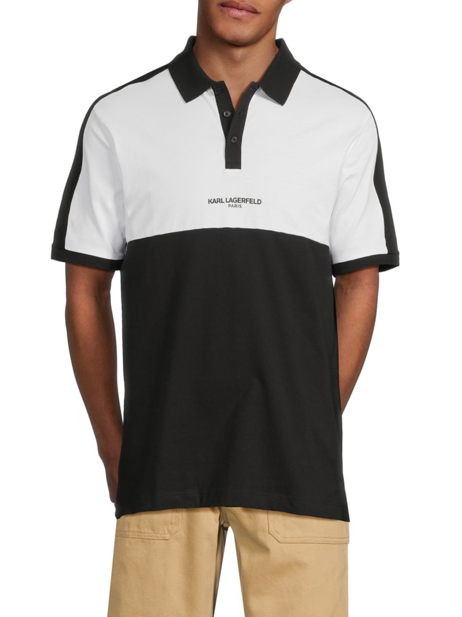 Поло Colorblock Karl Lagerfeld Paris, белый/черный
Поло Colorblock Karl Lagerfeld Paris, белый/черный