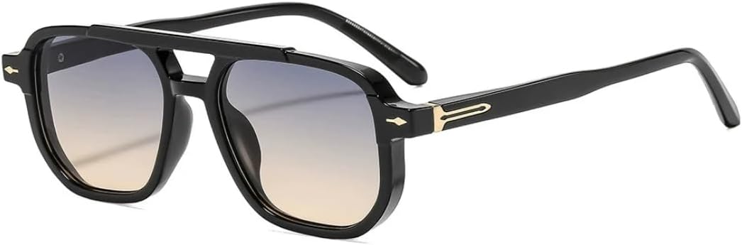 Солнцезащитные очки для мужчин и женщин - защита UV400 - двойная перемычка, большая оправа, градиентные линзы, для занятий спортом на открытом воздухе и вождения DSVIGF, Black Green Yellow
Солнцезащитные очки для мужчин и женщин - защита UV400 - двойная перемычка, большая оправа, градиентные линзы, для занятий спортом на открытом воздухе и вождения DSVIGF, Black Green Yellow