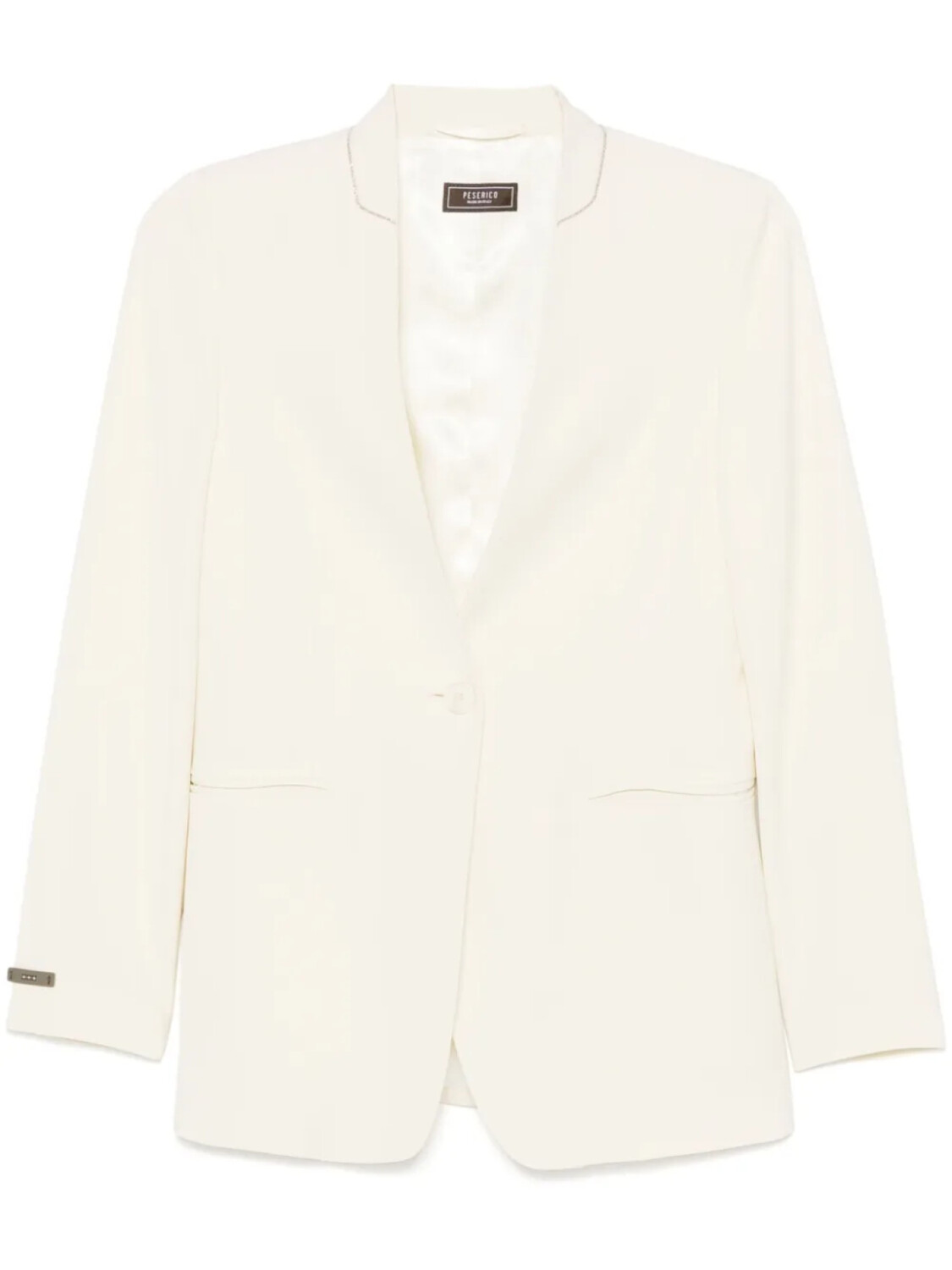 Блейзер Peserico без воротника, нейтральный
Блейзер Peserico без воротника, нейтральный