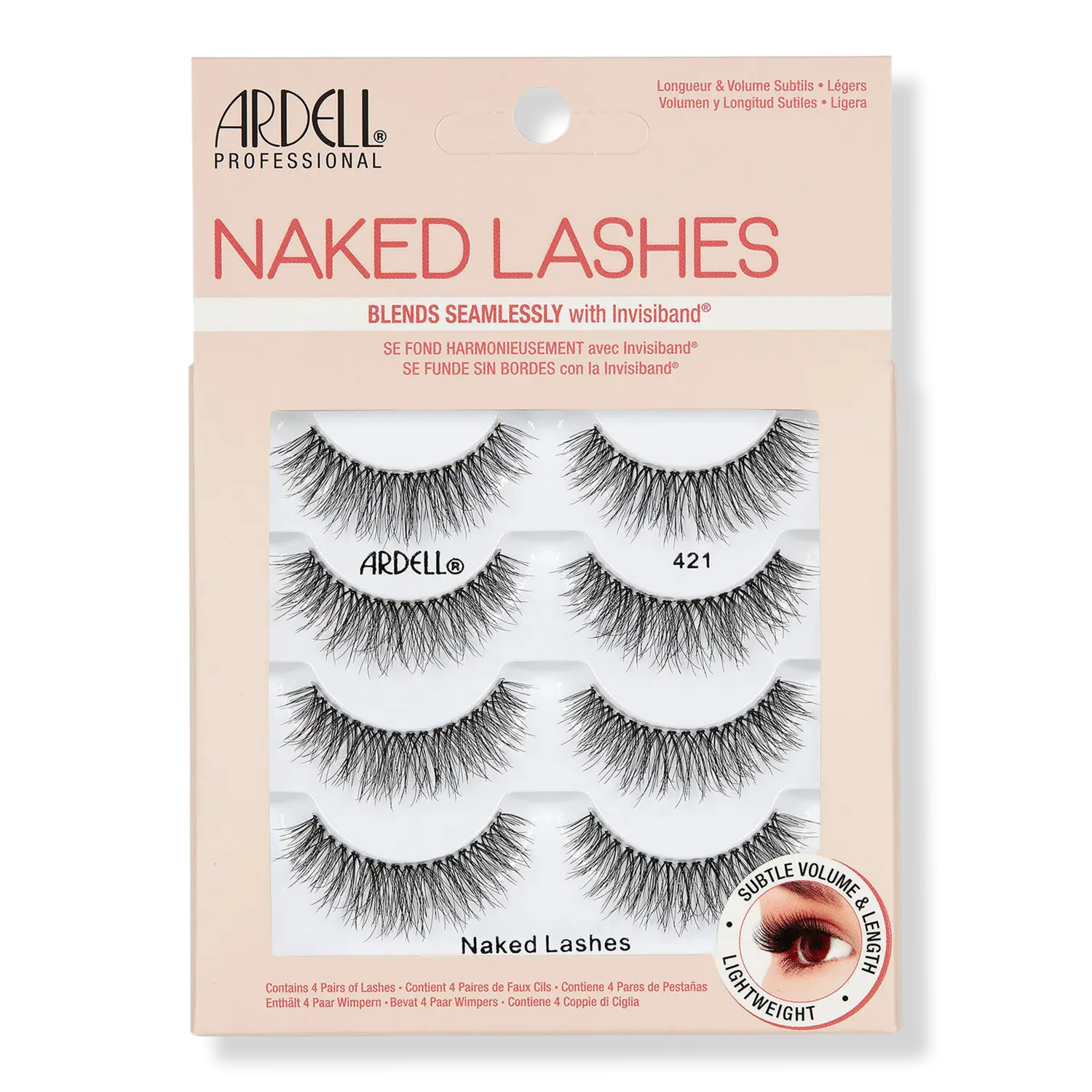 Накладные ресницы Naked #421, мультипак Ardell
Накладные ресницы Naked #421, мультипак Ardell