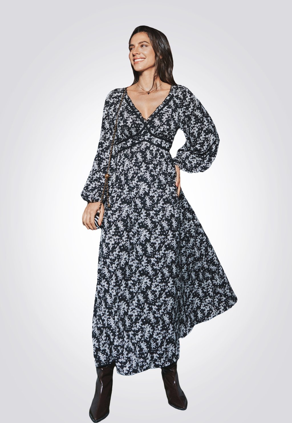 Длинное платье Cupshe, антрацит
Длинное платье Cupshe, антрацит