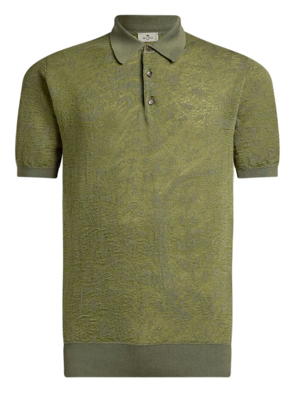 Поло с цветочным узором пейсли Etro, зеленый
Поло с цветочным узором пейсли Etro, зеленый