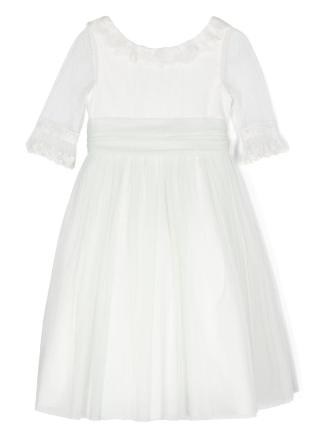 Платье AMAYA из тюля с поясом, зеленый