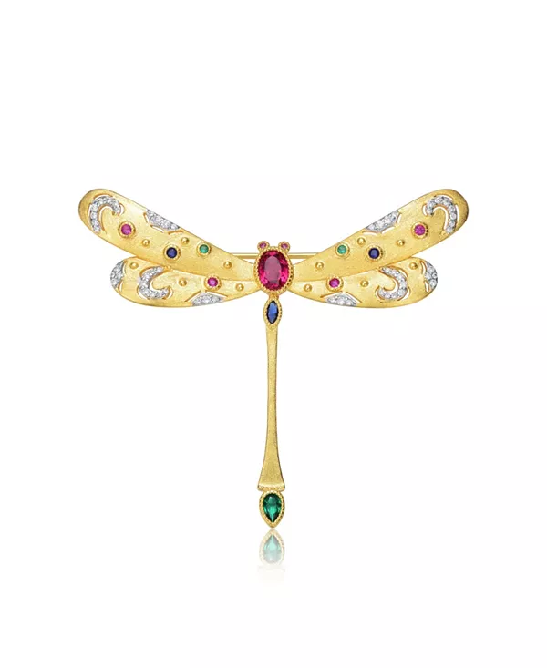 Брошь в виде стрекозы из красного камня с покрытием из 14-каратного золота Rachel Glauber, gold
Брошь в виде стрекозы из красного камня с покрытием из 14-каратного золота Rachel Glauber, gold