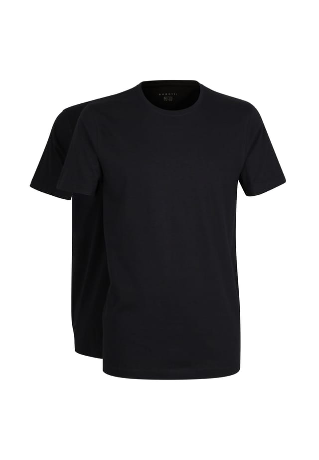 Футболка 2 шт. в упаковке - майка с круглым вырезом облегающий крой Bugatti, черный
Футболка 2 шт. в упаковке - майка с круглым вырезом облегающий крой Bugatti, черный