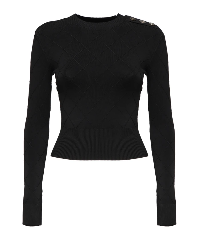 Черные свитера с длинными рукавами Guess, черный
Черные свитера с длинными рукавами Guess, черный