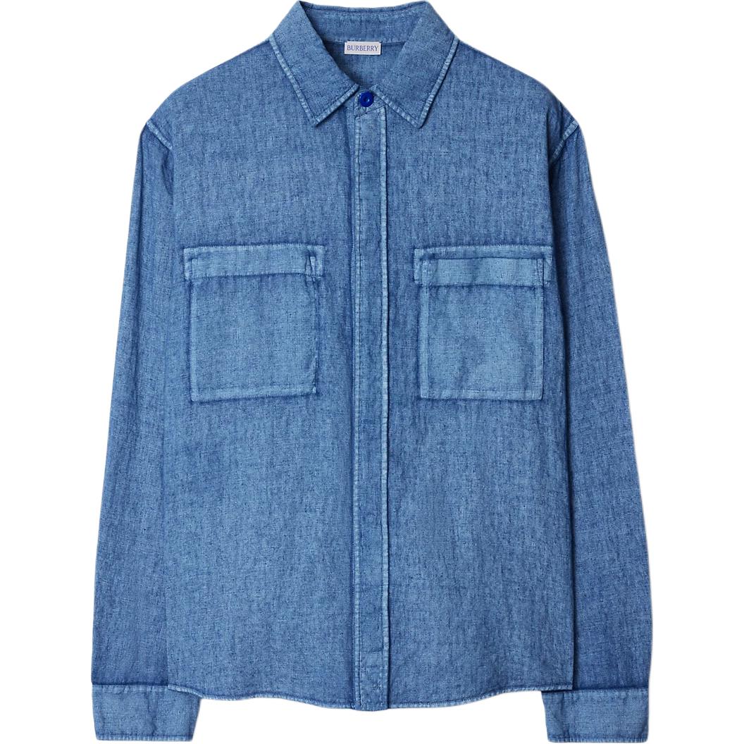 Длинный льняной рубашка Burberry, синий
Длинный льняной рубашка Burberry, синий