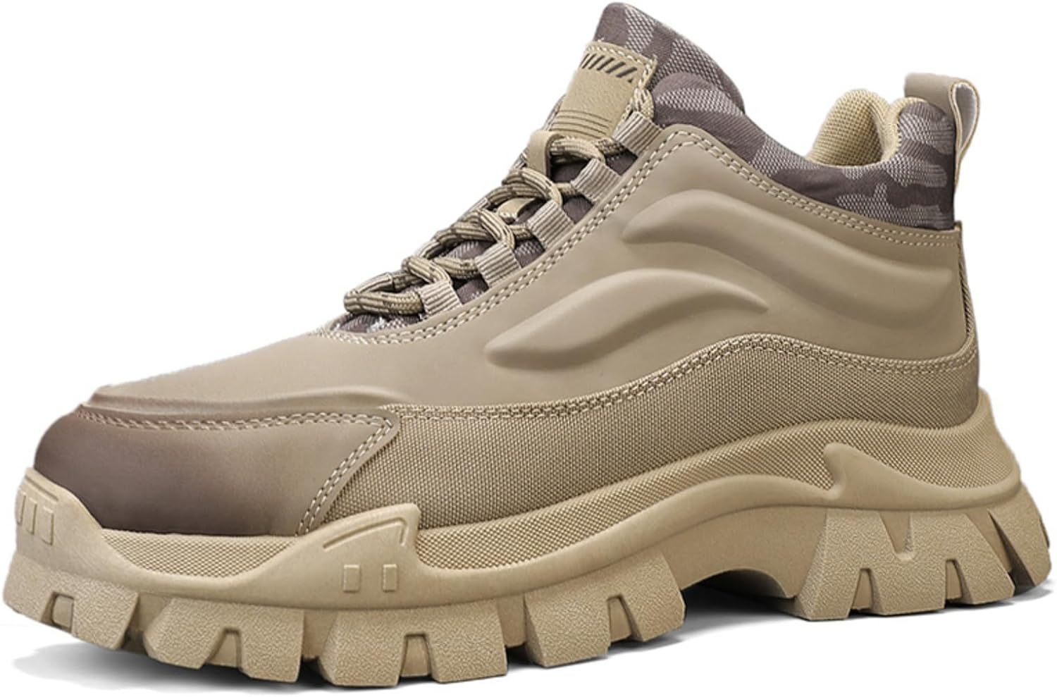 Мужские высокие кроссовки для походов на открытом воздухе с текстурированной кожей и противоскользящей утолщенной подошвой для прогулок, кемпинга и повседневного использования Lshwcift, серый
Мужские высокие кроссовки для походов на открытом воздухе с текстурированной кожей и противоскользящей утолщенной подошвой для прогулок, кемпинга и повседневного использования Lshwcift, серый