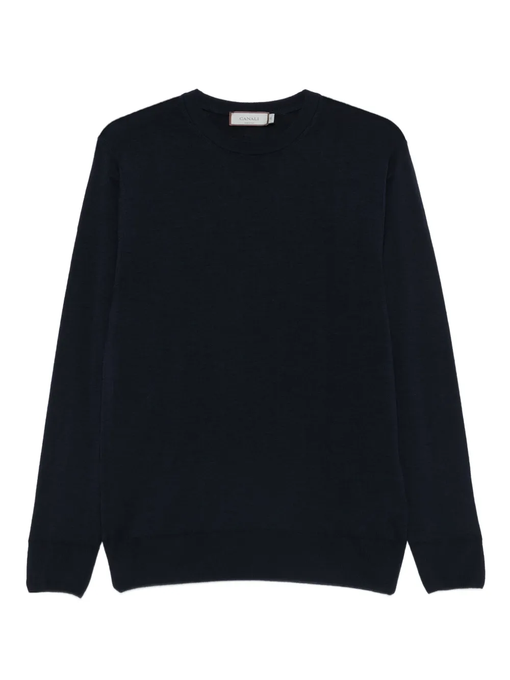 Шерстяной свитер с круглым вырезом Canali, синий
Шерстяной свитер с круглым вырезом Canali, синий