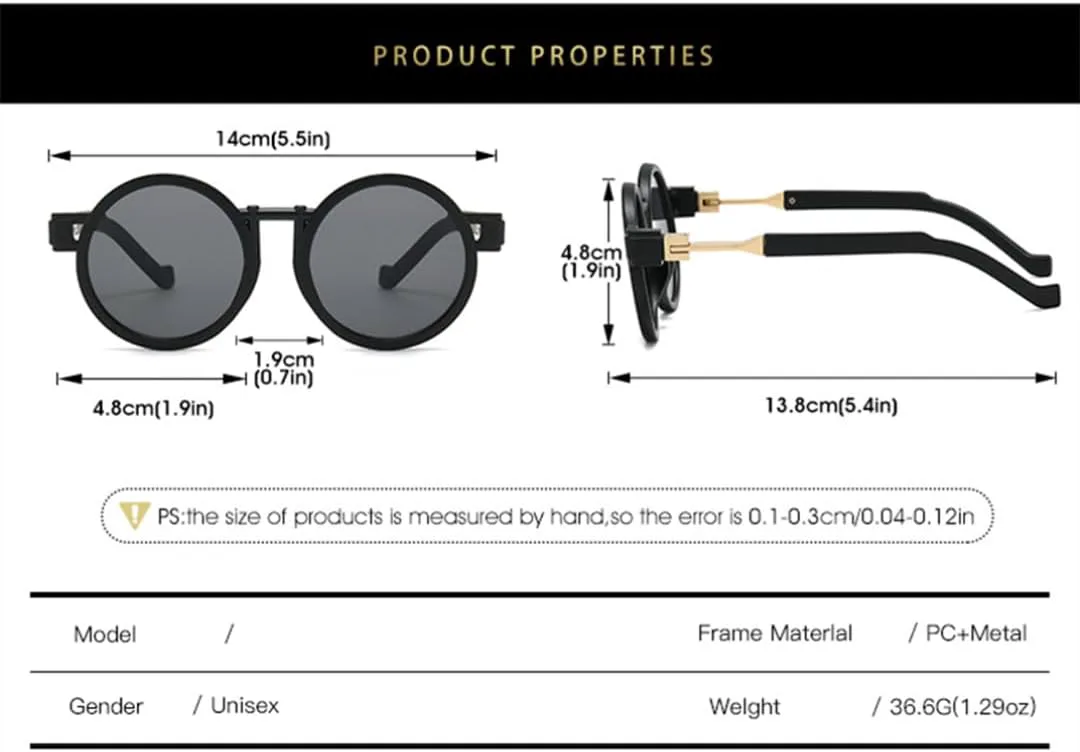 Круглые женские солнцезащитные очки в стиле стимпанк, роскошные солнцезащитные очки с защитой от УФ-излучения UV400, модные мужские солнцезащитные очки SZVVBKK, Brown
Круглые женские солнцезащитные очки в стиле стимпанк, роскошные солнцезащитные очки с защитой от УФ-излучения UV400, модные мужские солнцезащитные очки SZVVBKK, Brown