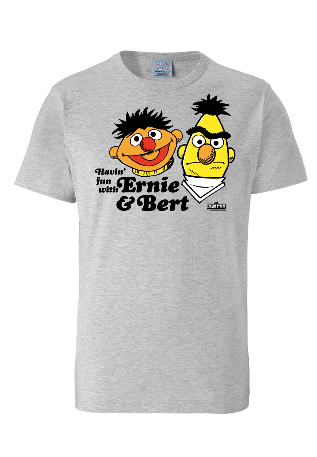Футболка Logoshirt Ernie & Bert Havin`Fun, цвет grau-meliert 
Футболка Logoshirt Ernie & Bert Havin`Fun, цвет grau-meliert