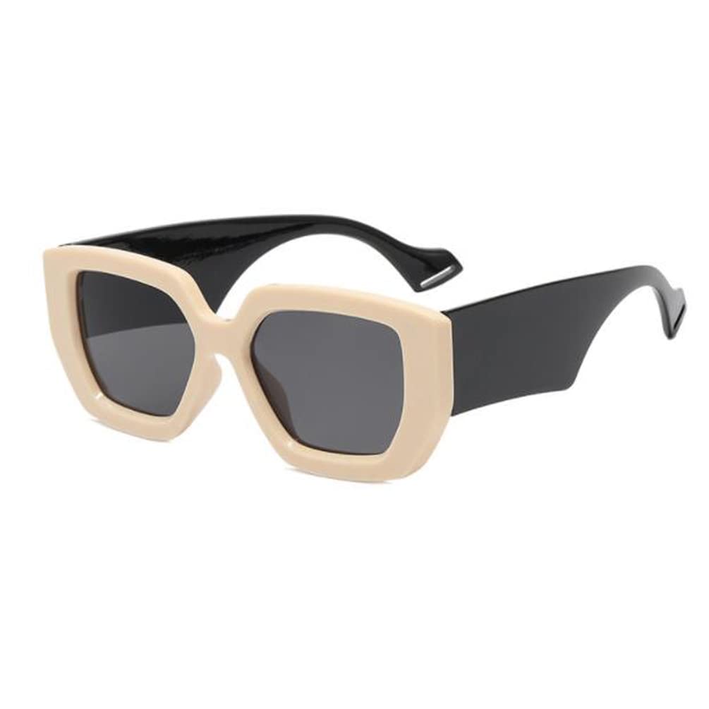 Солнцезащитные очки с квадратной толстой оправой и широкими дужками для женщин, ретро-очки для пляжа для мужчин, нескользящие зеркальные дужки (цвет слоновой кости, черный, серый с блестками) Weloveushop, Bright Black Gray
Солнцезащитные очки с квадратной толстой оправой и широкими дужками для женщин, ретро-очки для пляжа для мужчин, нескользящие зеркальные дужки (цвет слоновой кости, черный, серый с блестками) Weloveushop, Bright Black Gray