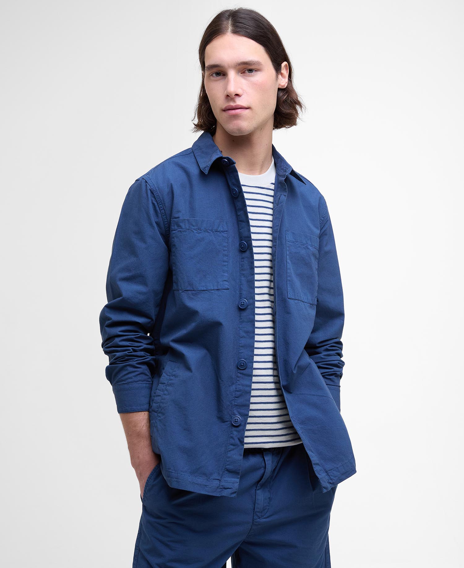 Верхняя рубашка Barbour Rickfell Ripstop, темный деним
Верхняя рубашка Barbour Rickfell Ripstop, темный деним