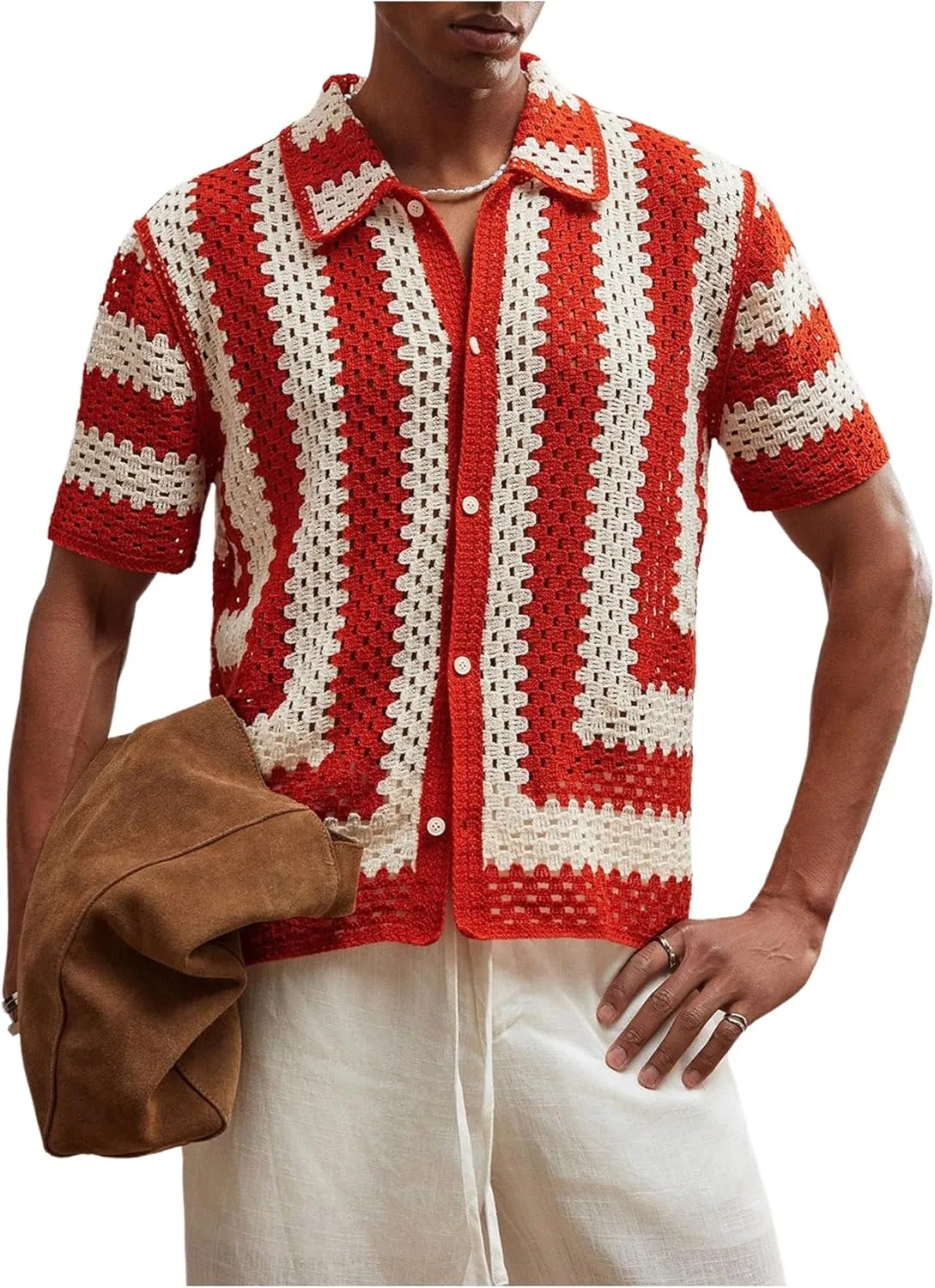 Мужской летний кардиган в полоску с коротким рукавом VIPWOLF
Мужской летний кардиган в полоску с коротким рукавом VIPWOLF