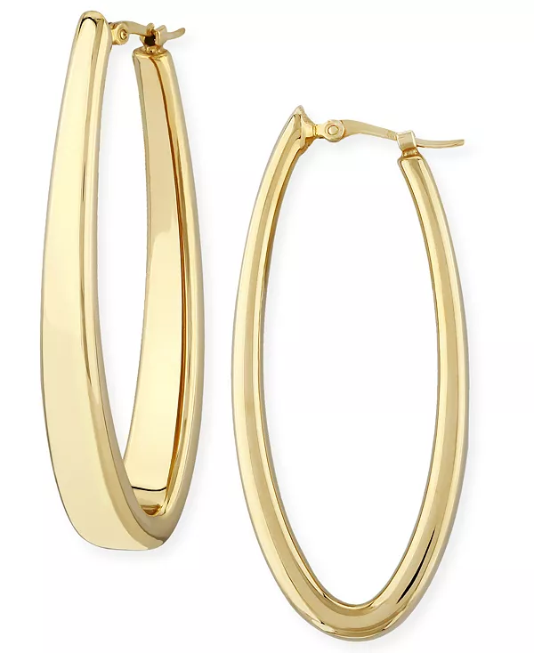 Овальные продолговатые серьги-кольца из 14-каратного желтого золота Macy'S, gold
Овальные продолговатые серьги-кольца из 14-каратного желтого золота Macy'S, gold