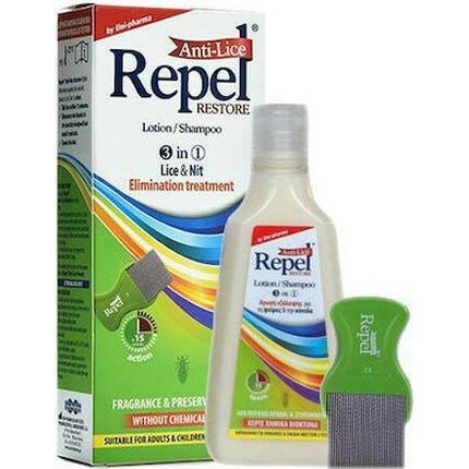 Шампунь-лосьон Repel Anti-Lice Restore - 200 грамм Uni-Pharma
Шампунь-лосьон Repel Anti-Lice Restore - 200 грамм Uni-Pharma