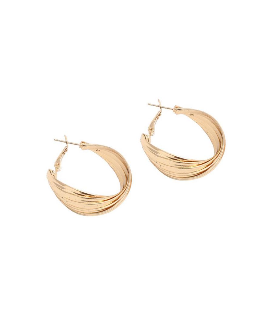 Серьги-кольца с завитками SOHI, Gold
Серьги-кольца с завитками SOHI, Gold