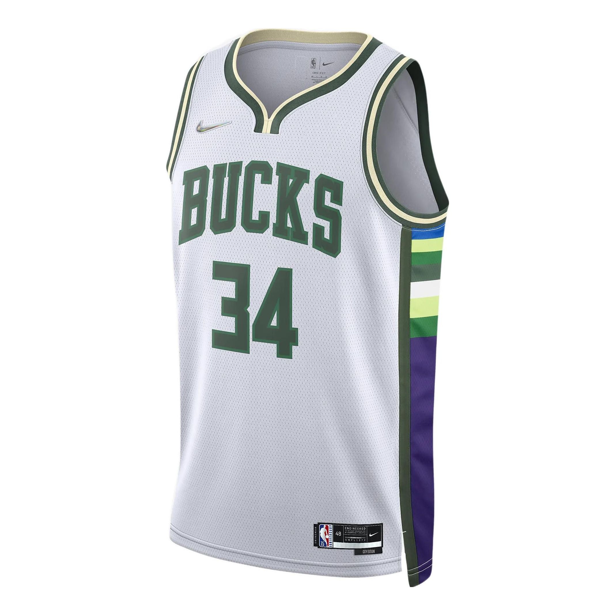 Джерси Nike Dri-FIT NBA Basketball Sports Milwaukee Bucks Giannis No.34 Vest 'White'
Джерси Nike Dri-FIT NBA Basketball Sports Milwaukee Bucks Giannis No.34 Vest 'White'