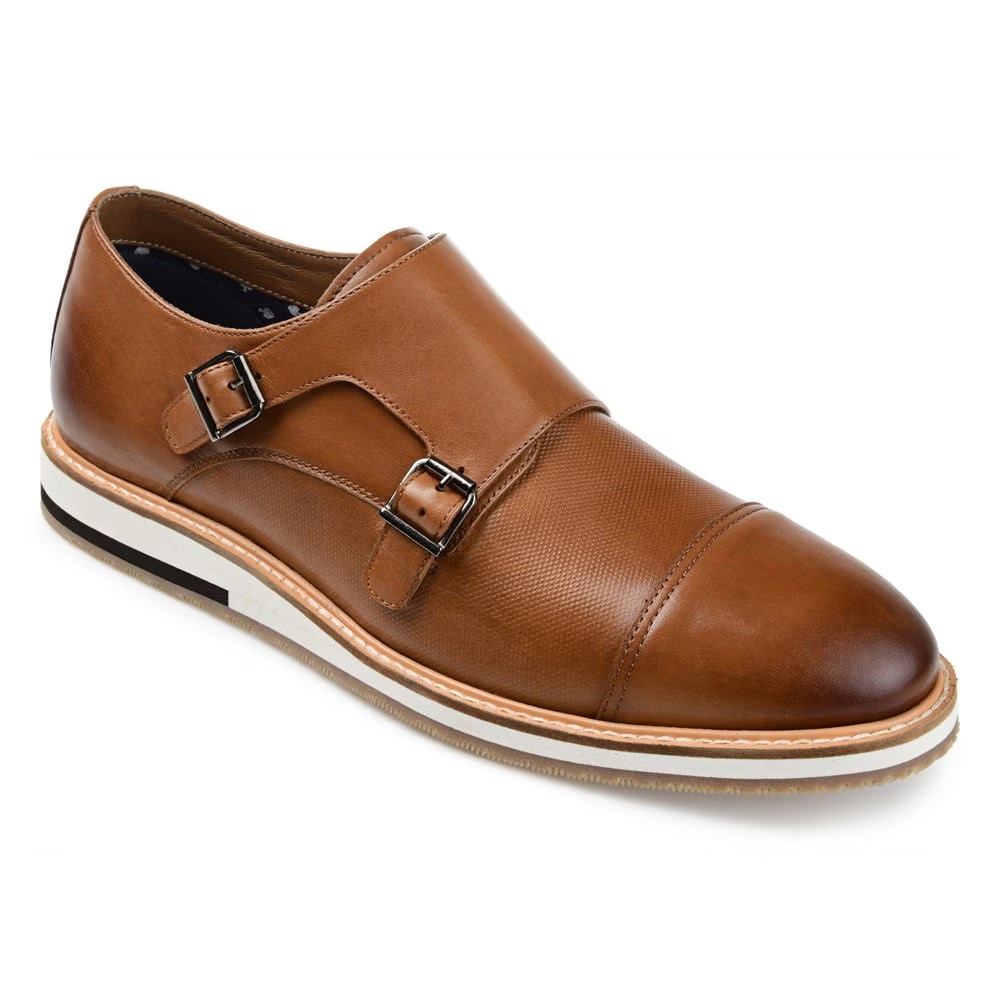 Туфли с заостренным носком Thatcher от Thomas & Vine, кожа коньячного цвета
Туфли с заостренным носком Thatcher от Thomas & Vine, кожа коньячного цвета