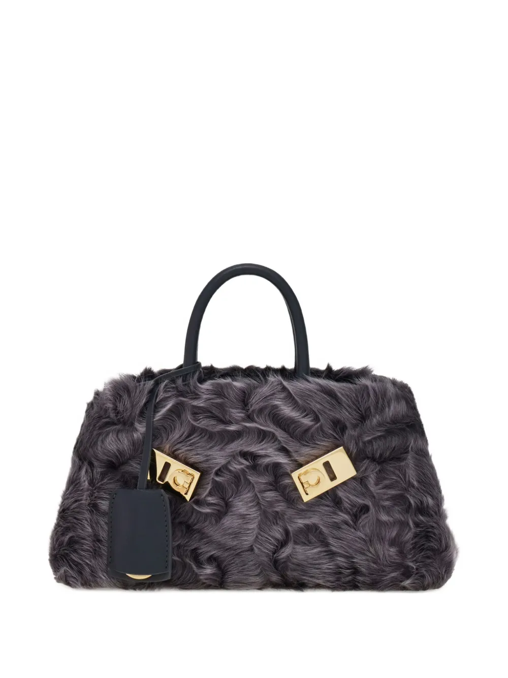 Мини-сумка через плечо Hug с отделкой из овчины Ferragamo, серый
Мини-сумка через плечо Hug с отделкой из овчины Ferragamo, серый