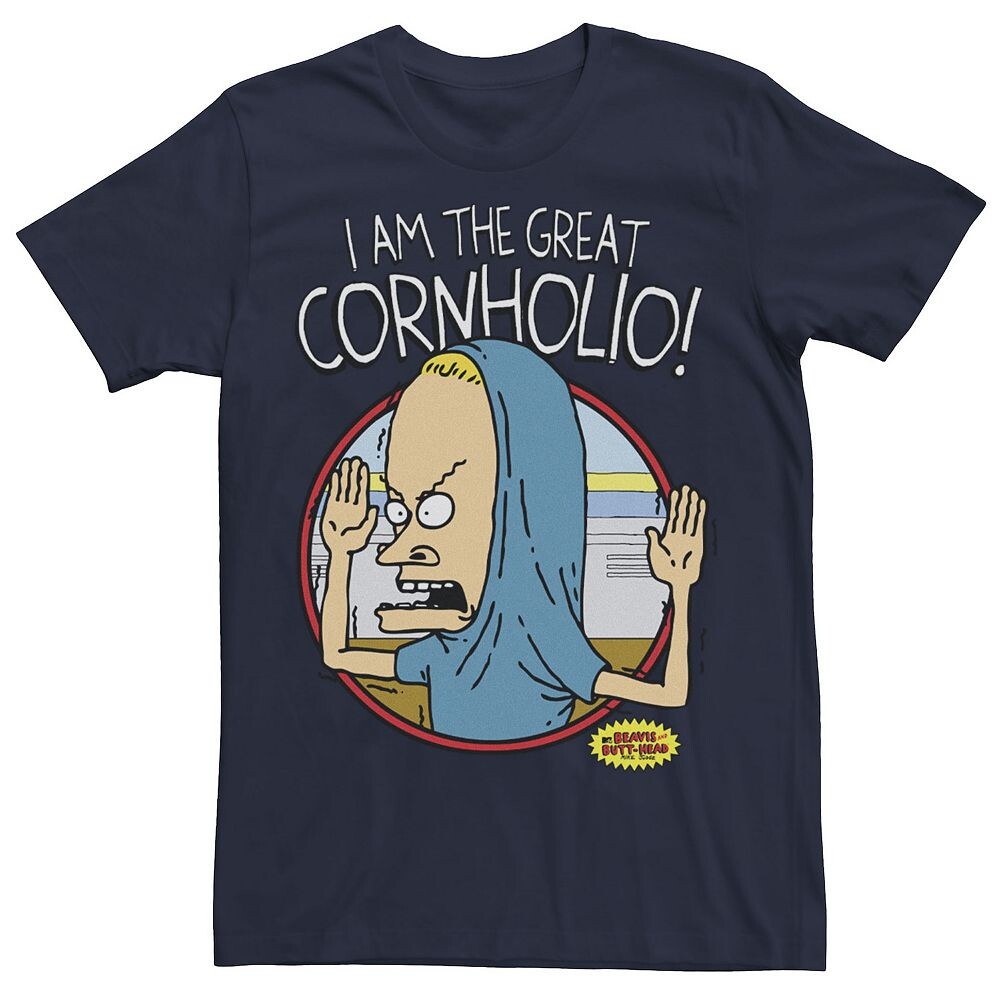 Мужская футболка с логотипом Beavis & Butthead Great Cornholio Licensed Character, темно-синий
Мужская футболка с логотипом Beavis & Butthead Great Cornholio Licensed Character, темно-синий