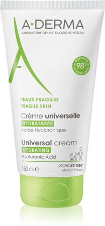 Универсальный крем с гиалуроновой кислотой A-Derma Universal Cream, 150 ml
Универсальный крем с гиалуроновой кислотой A-Derma Universal Cream, 150 ml