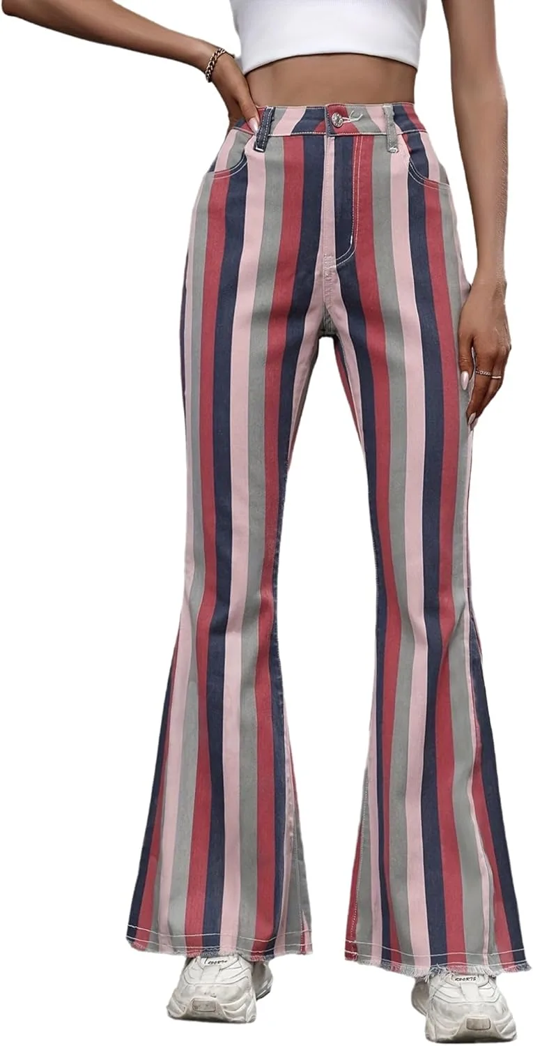 Женские джинсы с высокой талией и расклешенным низом TACSTRUN
Женские джинсы с высокой талией и расклешенным низом TACSTRUN