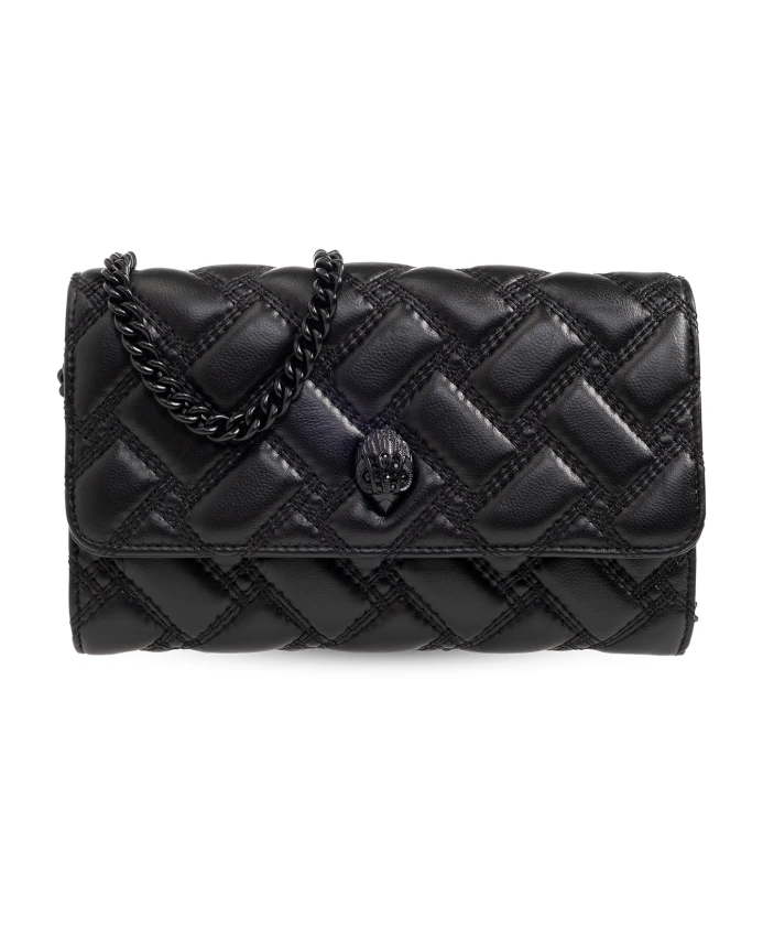 Стеганый кошелек на цепочке Kurt Geiger, черный
Стеганый кошелек на цепочке Kurt Geiger, черный