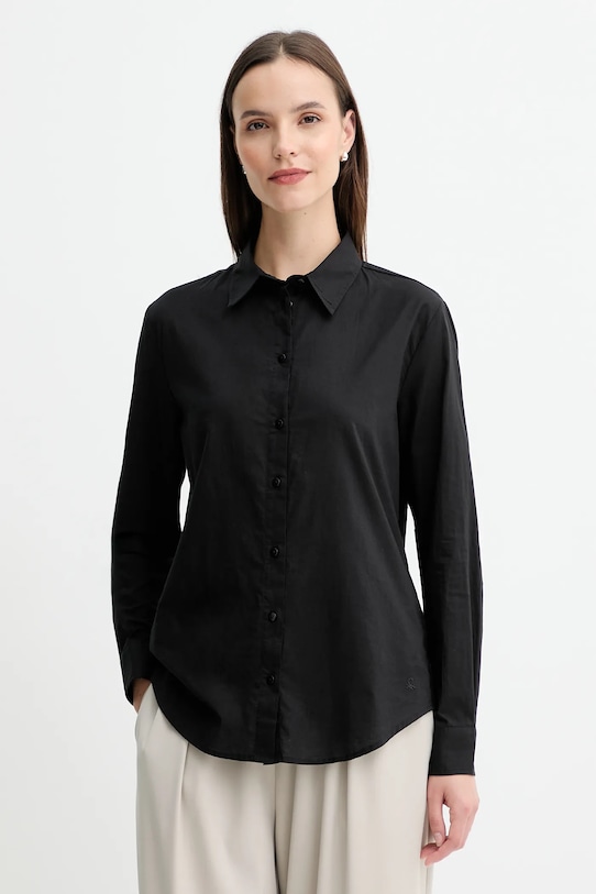 Хлопковая рубашка United Colors Of Benetton, черный
Хлопковая рубашка United Colors Of Benetton, черный