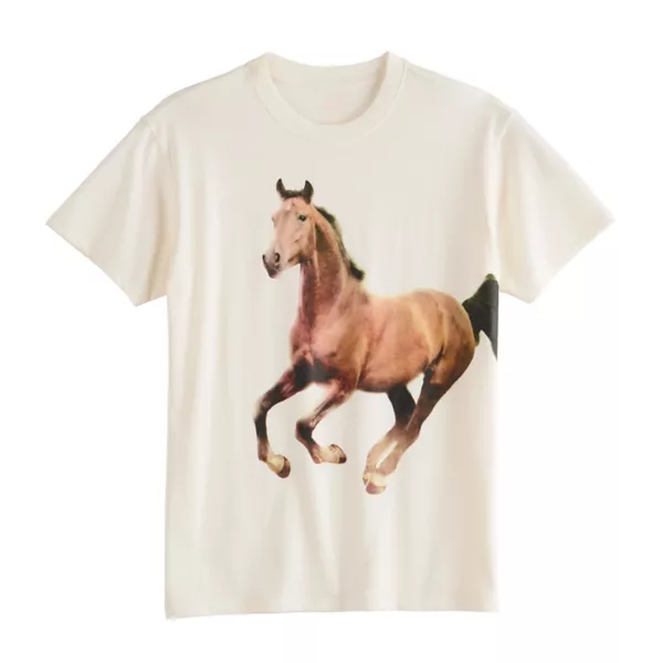 Футболка с принтом oversize для девочек 7-20 лет с коротким рукавом в обычном и плюс размерах So, цвет running horse
Футболка с принтом oversize для девочек 7-20 лет с коротким рукавом в обычном и плюс размерах So, цвет running horse