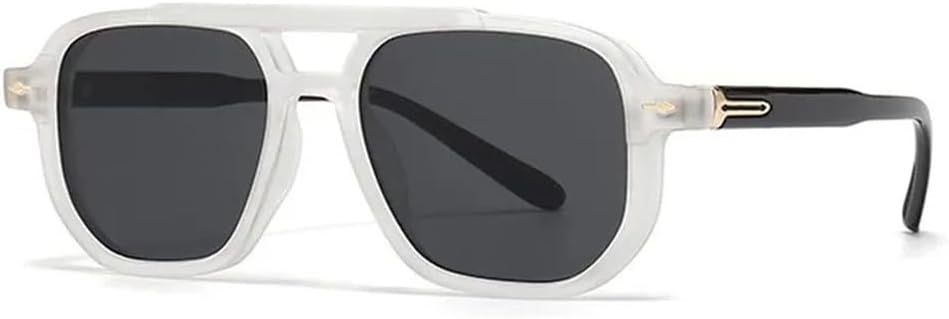 Винтажные мужские квадратные солнцезащитные очки с двойным оправом, модные прозрачные очки для женщин, трендовые солнцезащитные очки с заклепками, защита от ультрафиолета UV400 UJNHGQ, White
Винтажные мужские квадратные солнцезащитные очки с двойным оправом, модные прозрачные очки для женщин, трендовые солнцезащитные очки с заклепками, защита от ультрафиолета UV400 UJNHGQ, White