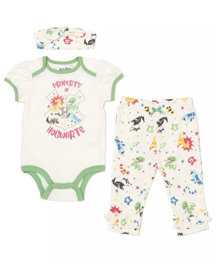 Коготь ворона, Слизерин, Гриффиндор, Хаффлпафф, боди для маленьких девочек, штаны и повязка на голову, комплект для младенцев Harry Potter, белый
Коготь ворона, Слизерин, Гриффиндор, Хаффлпафф, боди для маленьких девочек, штаны и повязка на голову, комплект для младенцев Harry Potter, белый