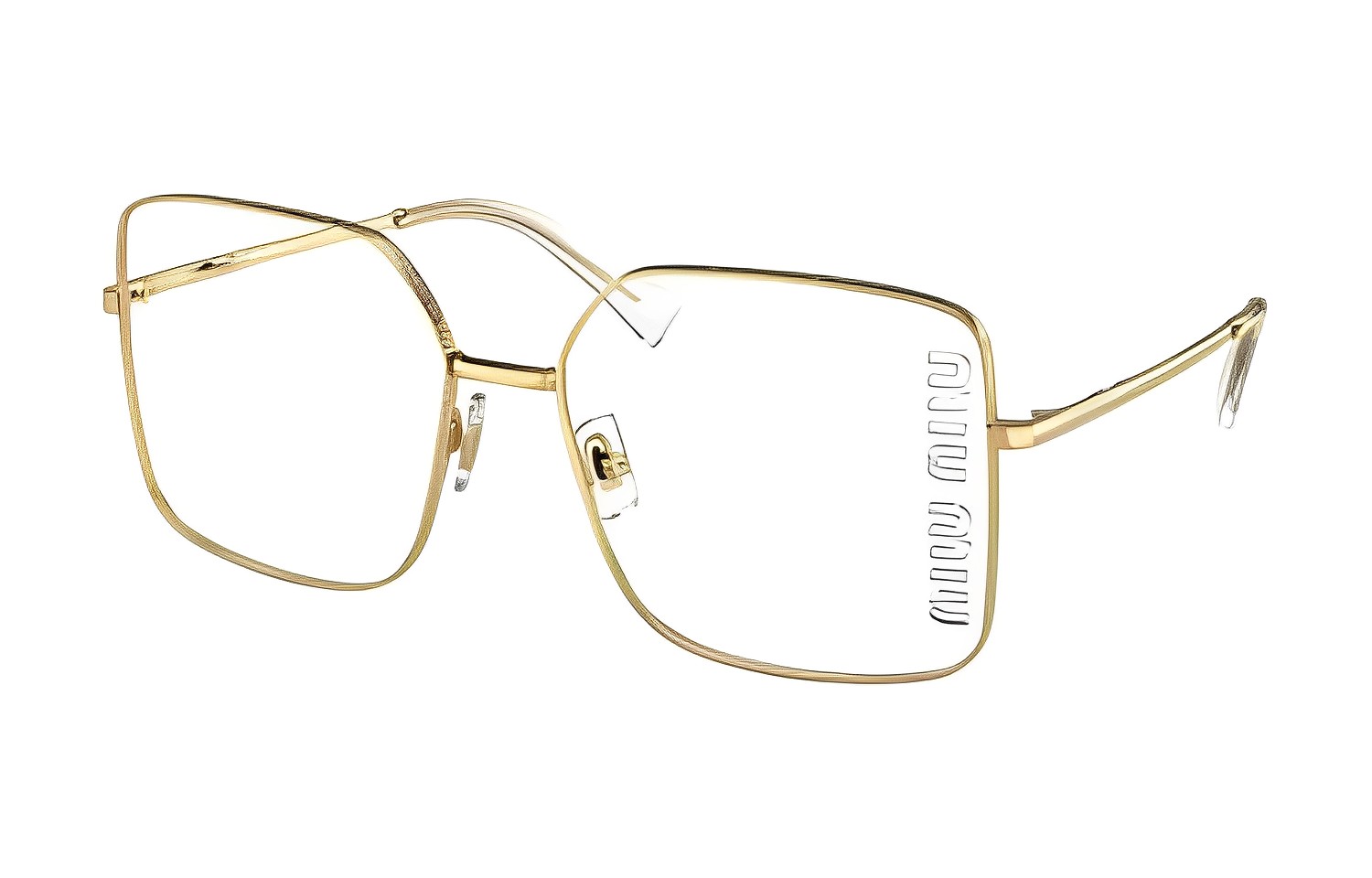 Очки квадратной формы с гравировкой логотипа MIU MIU
Очки квадратной формы с гравировкой логотипа MIU MIU