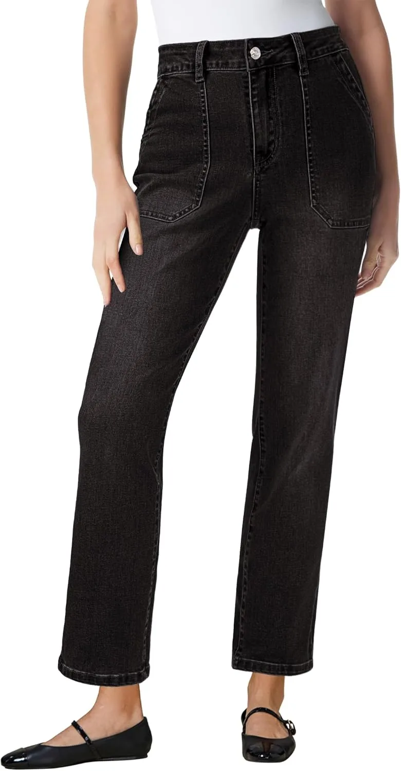 Прямые джинсы Luvamia для женщин с высокой посадкой
Прямые джинсы Luvamia для женщин с высокой посадкой