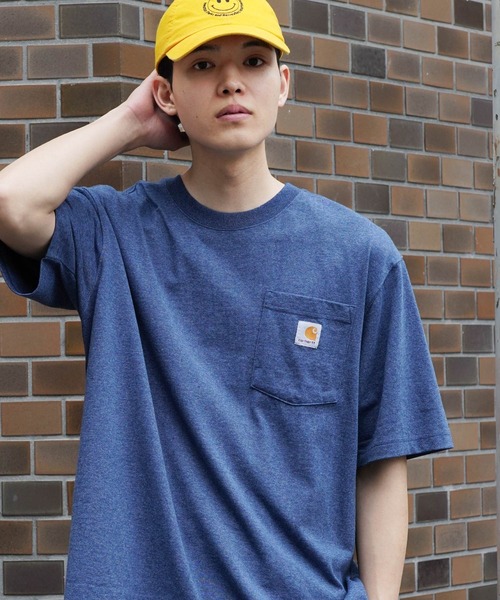 Футболка с коротким рукавом, большим нагрудным карманом и нашивкой с логотипом Carhartt, синяя
Футболка с коротким рукавом, большим нагрудным карманом и нашивкой с логотипом Carhartt, синяя