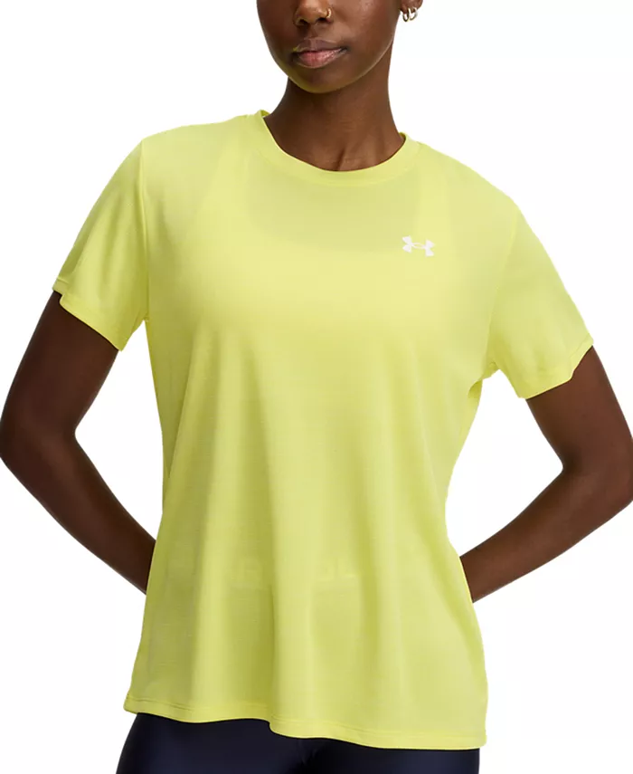 Женская футболка с коротким рукавом Tech Textured Under Armour, желтый
Женская футболка с коротким рукавом Tech Textured Under Armour, желтый