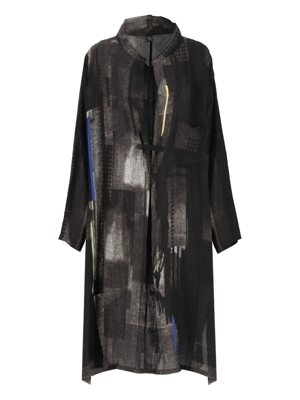 Пальто с геометричным узором Y's, черный
Пальто с геометричным узором Y's, черный