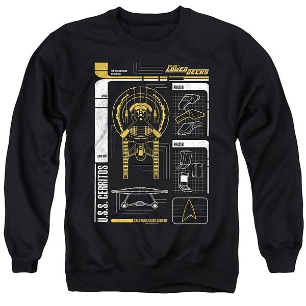 Мужской свитшот Star Trek USS Cerritos со схематичным принтом Licensed Character
Мужской свитшот Star Trek USS Cerritos со схематичным принтом Licensed Character