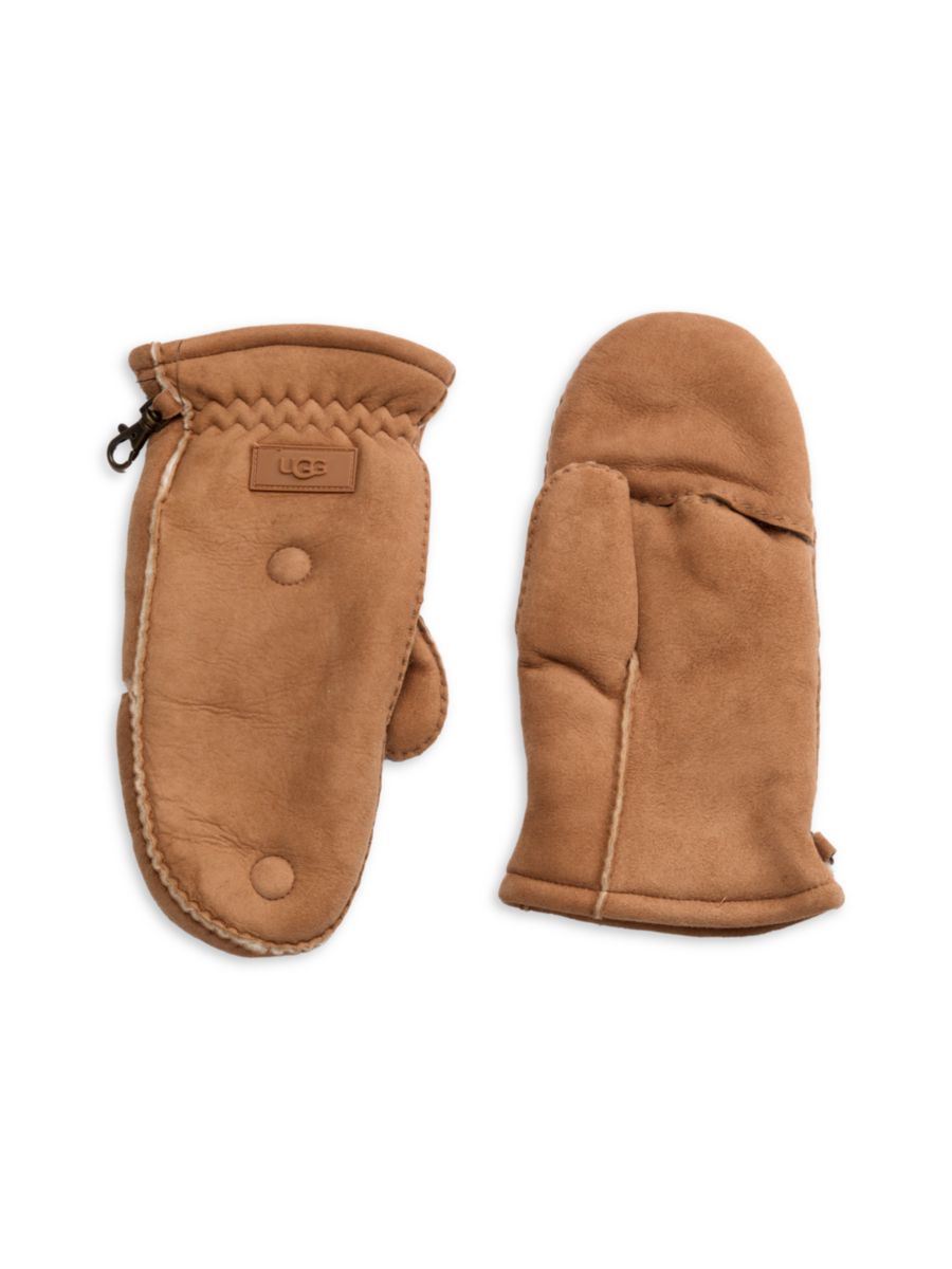 Варежки-флип-топ из кожи и овчины UGG, цвет Chestnut
Варежки-флип-топ из кожи и овчины UGG, цвет Chestnut