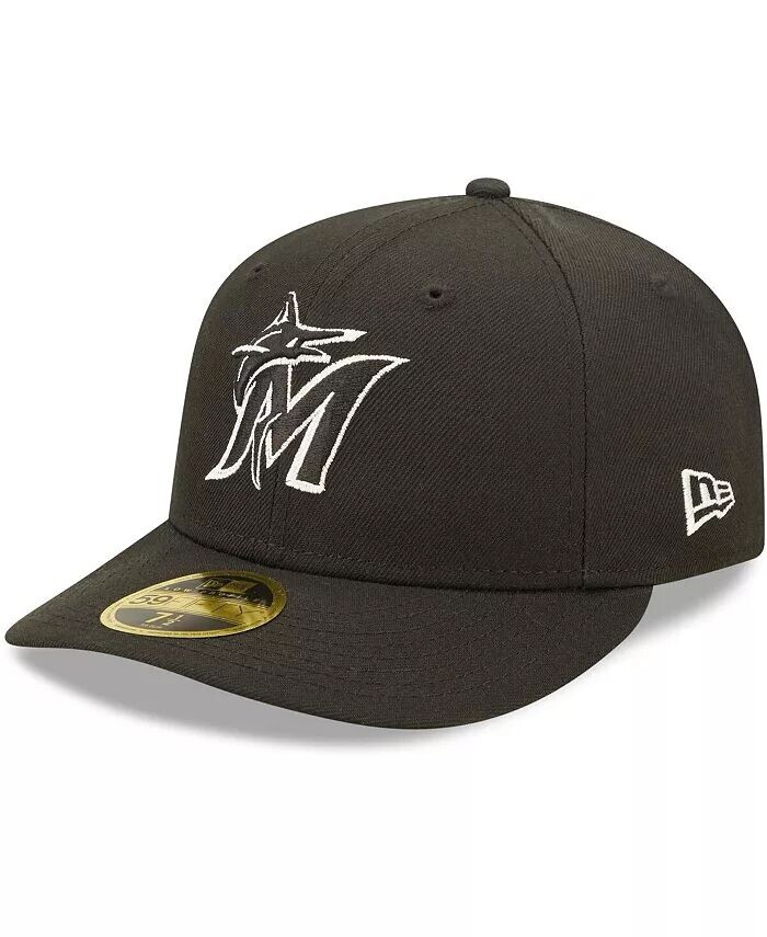Мужская приталенная шляпа Miami Marlins черно-белая с низким профилем 59FIFTY New Era
Мужская приталенная шляпа Miami Marlins черно-белая с низким профилем 59FIFTY New Era