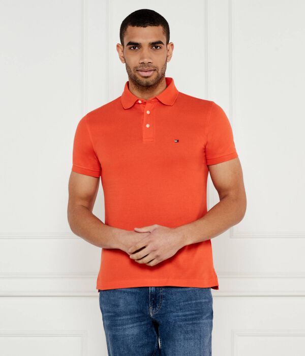 Рубашка поло Slim fit Tommy Hilfiger, оранжевый 
Рубашка поло Slim fit Tommy Hilfiger, оранжевый