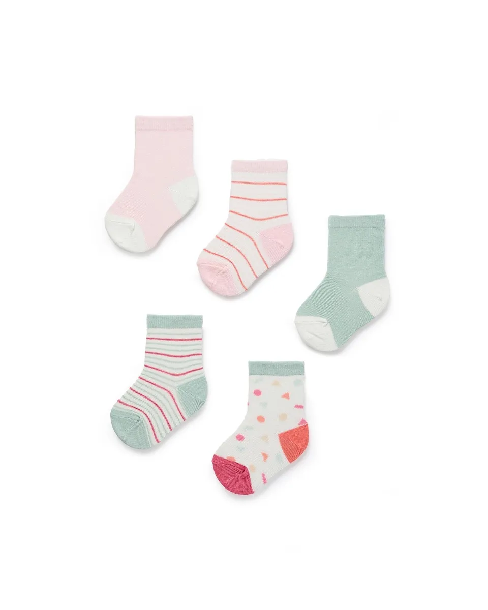 Набор из 4 гибких носков для девочки, однотонные/с узором Zippy, розовый
Набор из 4 гибких носков для девочки, однотонные/с узором Zippy, розовый