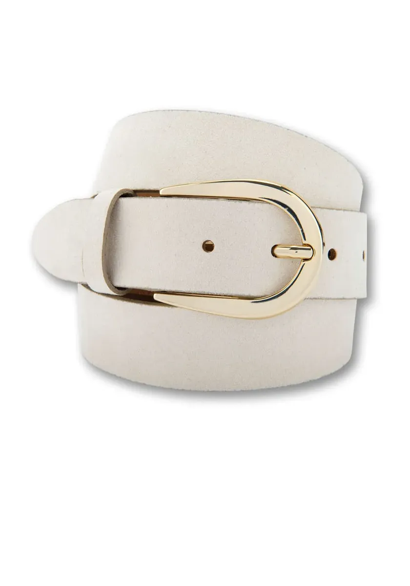 Ремень BERND GÖTZ кожаный, с элегантной дизайнерской застежкой, замша, кремовый
Ремень BERND GÖTZ кожаный, с элегантной дизайнерской застежкой, замша, кремовый