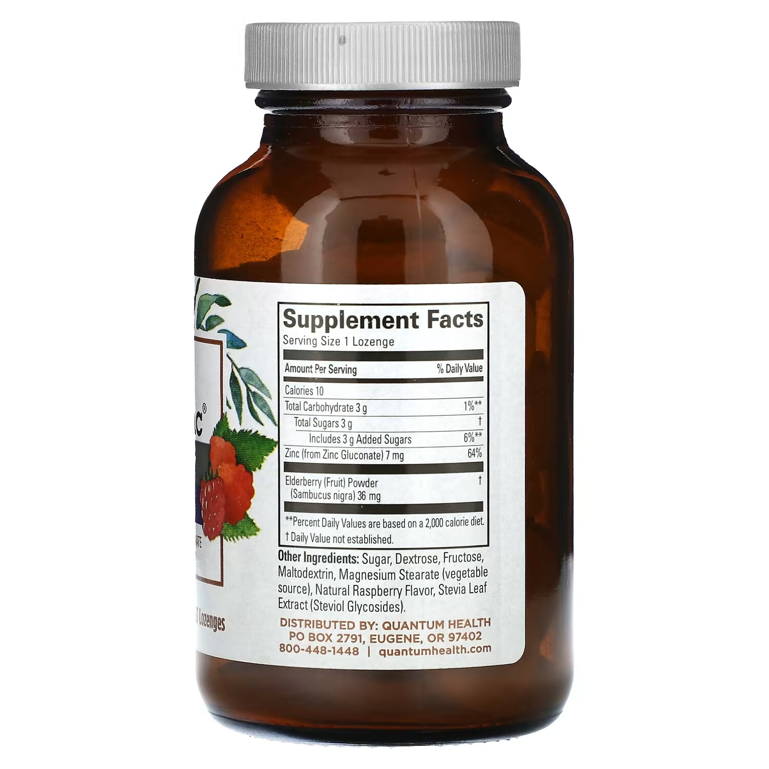 Добавка Quantum Health TheraZinc бузина и малина, 60 пастилок
Добавка Quantum Health TheraZinc бузина и малина, 60 пастилок